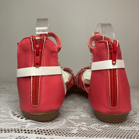 Bella Floral Wedge Sandal by Avon in coral - Picture 5 of 9